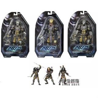 โมเดลฟิกเกอร์ Alien Wars NECA Predator 23.3 ซม. AVP 14th Wave/14th Generation Cat Face Celtic Scar CXF4