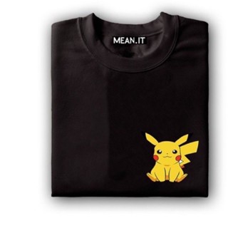 เสื้อยืดแขนสั้นPicachu Pokemon T-shirt shirt tshirt tees statement highquality unisex trendy printed customize_09S-5XL