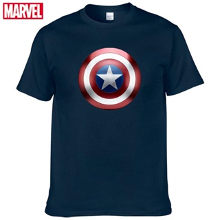 เสื้อยืดแขนสั้นMarvel Avengers กัปตัน America แขนสั้น Tee แฟชั่นผู้ชายเสื้อยืดฤดูร้อนผ้าฝ้ายกราฟิกเสื้อ T #41S-5XL