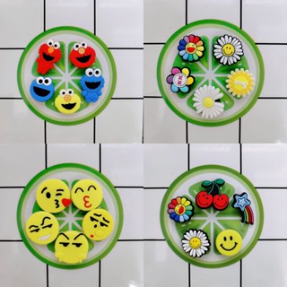 จี้ยางรูป 5 ชิ้น | ตกแต่งผู้หญิง | jibbitz สําหรับ crocs |  DIY jibbitz