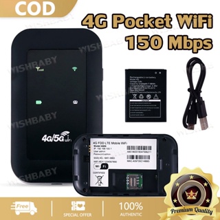 4G pocket wifi พ๊อกเก็ตไวไฟ 4G ฮอตสปอต ไวไฟพกพา มีแบตเตอรี่ในตัว ใช้เพาเว่อร์แบ็งค์ได้ รองรับ AIS DTAC รับประกัน30วัน