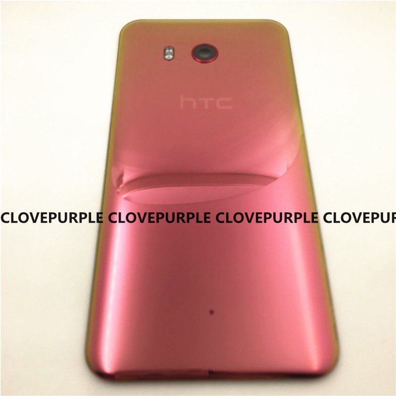 สําหรับ HTC U11 / U11 + Plus กระจกฝาหลังแบตเตอรี่ด้านหลังแผงประตูกรณีพร้อมกล้องเลนส์เปลี่ยนชิ้นส่วน
