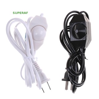 Superaf ใหม่ สายไฟหรี่ไฟ AC 220V 110V ปลั๊ก US สีขาว สีดํา