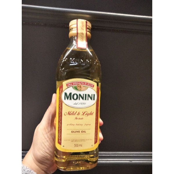 🔥 Monini Mild&amp;Light Olive Oil น้ำมันมะกอกผ่านกรรมวิธี  โมนี่นี่ 500 ml  🔥