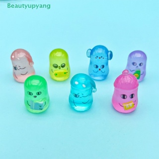 [Beautyupyang] ตุ๊กตาถั่วเรืองแสง ขนาดเล็ก สีแดง สําหรับตกแต่งบ้านตุ๊กตา 2 ชิ้น