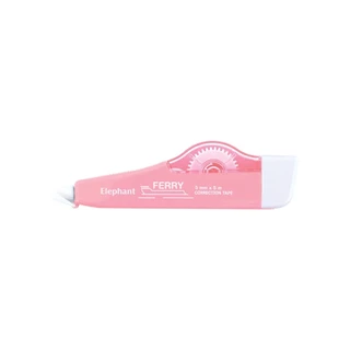 (USP)💢พร้อมส่ง💢(แพ็ค12ชิ้น) Elephant เทปลบคำผิด ตราช้าง Ferry ลิควิดแบบเทป หัวเทปหมุนได้ คละสี (แพ็ค12ชิ้น)