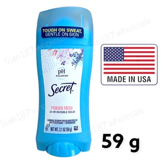 Secret ph Powder Fresh Invisible Solid 59g.🇺🇸