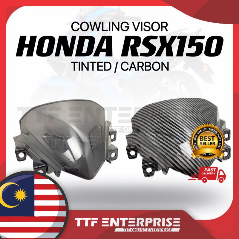 HONDA RSX150 COWLING VISOR (CARBON) / (TINTED) RSX 150