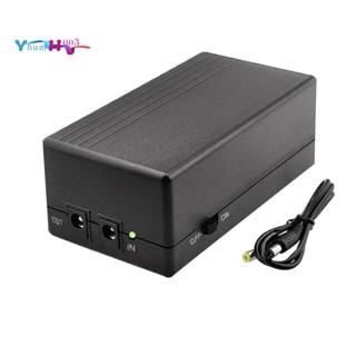 พาวเวอร์ซัพพลายฉุกเฉิน 12V 2A UPS 12000MAh ขนาดเล็ก สําหรับกล้องวงจรปิด และเราเตอร์ไวไฟ