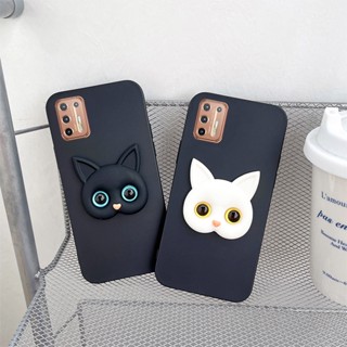 เคสโทรศัพท์มือถือ ซิลิโคน กันกระแทก ลายการ์ตูนแมวตลก สําหรับ Motorola Moto G9 G8 Power Lite Plus G Play Stylus Power 2021 5G 2022