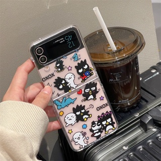 เคสโทรศัพท์มือถือ PC แบบแข็ง ฝาพับ ลายการ์ตูน BadBadtz-maru สําหรับ Samsung Galaxy Z Flip 3 Z Flip 4 W23 ZFlip3 ZFlip4