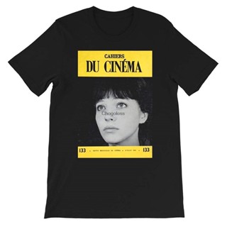 QZ[100% Cotton] เสื้อยืด พิมพ์ลายภาพยนตร์ Anna Karina Cahiers du Cinema 60s Vivre Sa Vie สไตล์วินเทจ สําหรับผู้ชาย และผู