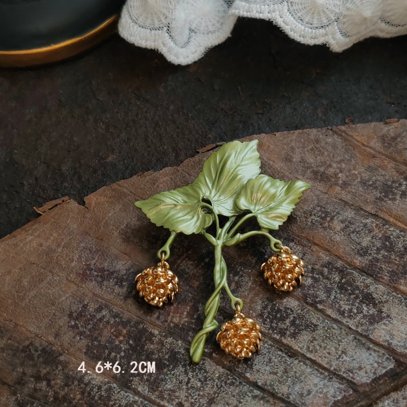 เข็มกลัด รูปดอกทานตะวัน ใบไม้ ประดับมุก เครื่องประดับ สไตล์คลาสสิก หรูหรา สําหรับผู้หญิง - รูปที่ 5