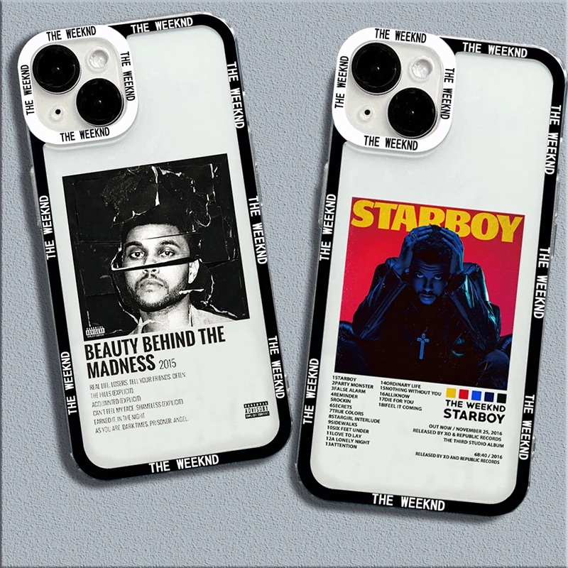 เคสโทรศัพท์มือถือแบบนิ่ม ใส กันกระแทก ลายโปสเตอร์ The Weeknd Minimalist สําหรับ iPhone 15 14 13 12 11 Pro Max XR XS X 7 8 Plus SE 2020 Mini