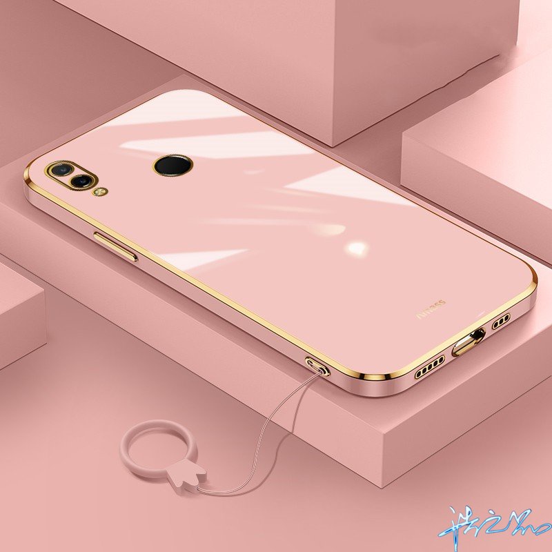 เคสโทรศัพท์มือถือ ซิลิโคนนิ่ม ชุบไฟฟ้า ลาย Free lanyard 6D สไตล์เกาหลี หรูหรา สําหรับ Huawei Nova 3i