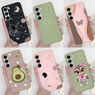 เคสโทรศัพท์มือถือ ซิลิโคนนิ่ม ผิวด้าน กันกระแทก ลายการ์ตูนนักบินน่ารัก สําหรับ Samsung Galaxy S23 Plus Ultra 5G S 23 Plus Ultra 5G