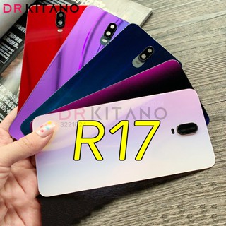 เคสแบตเตอรี่ด้านหลัง พร้อมสติกเกอร์ติดเลนส์กล้อง แบบเปลี่ยน สําหรับ OPPO R17 CPH1879