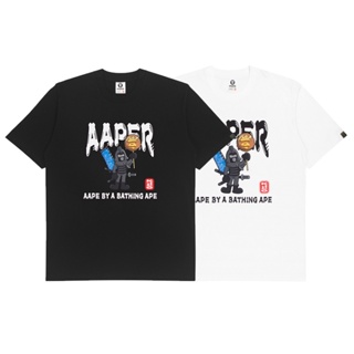 เสื้อยืด พิมพ์ลาย Aape Planet Earth สไตล์ญี่ปุ่นดั้งเดิม