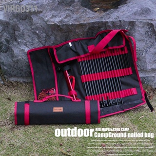 Virgo311 เต๊นท์ Stake Storage Bag ผ้า Oxford ความจุขนาดใหญ่สวม Proof Hammer สำหรับกลางแจ้ง