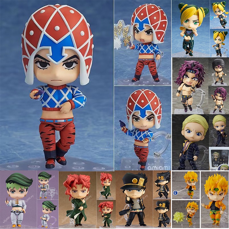 โมเดลฟิกเกอร์ JoJo's Bizarre Adventure Nendoroid Guahdo Mista Kakyoin Nonakaki Rohan Kishibe Dio Bra