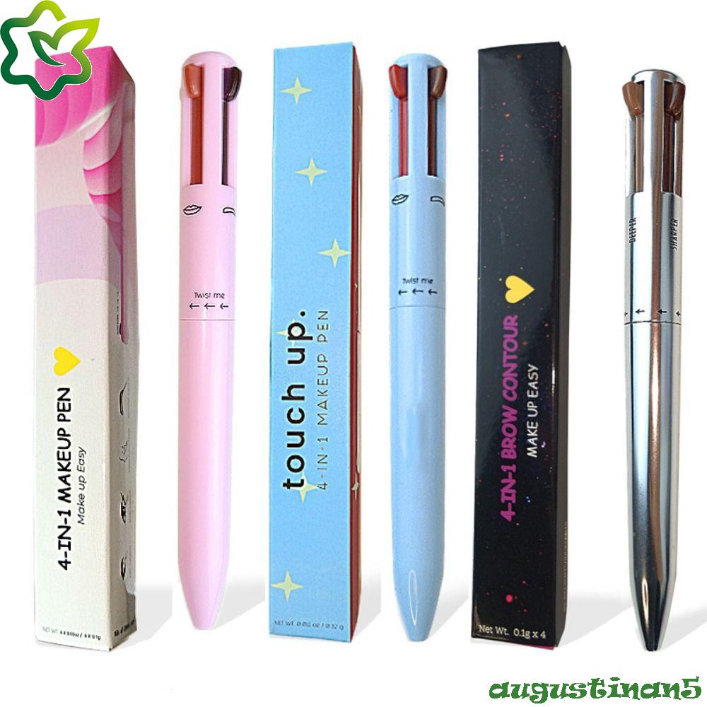 Augustinan 4 in1 ปากกาอายไลเนอร์ ไฮไลท์กลิตเตอร์ กันน้ํา ติดทนนาน เครื่องสําอางแต่งหน้า