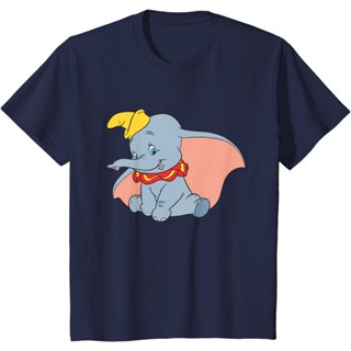 เสื้อยืด พิมพ์ลาย Disney Classic Dumbo Circus Elephant สไตล์คลาสสิก