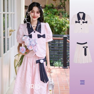 【พร้อมส่ง】 [สินค้าลิขสิทธิ์แท้」IRIS BOUTIQUE IS233969-IK233970 magnolia blouse-magnolia skirt เสื้อผ้าแฟชั่น เส