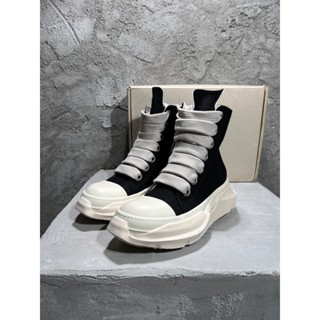 Converse Rick Owen drkshdw 2022SS เชือกผูกรองเท้าผ้าใบ แบบหนา คุณภาพสูง