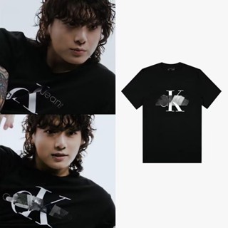 KPOP Bangtan JUNGKOOK CK Cotton T-shirt Plus Size Men and Women Korean Loose Simple Round Neck Short Sleeve Tops