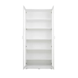 Koncept Furniture ตู้สูงบานเปิดกระจกใส PLAY รุ่น JOBIO สีขาว (80x37x180 ซม.) แบรนด์ KONCEPT FURNITURE