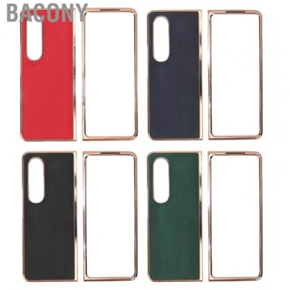 Bacony Mobile Phone Case  Accurate Cutouts Cross Grain Folding Phone Case Cowhide  for Home