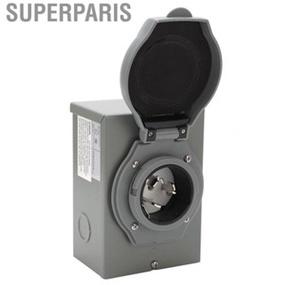 Superparis Power Inlet Box 10AWG Maximum Wire Diameter 12500W 50A Generator Power Inlet Box for Outdoor Socket