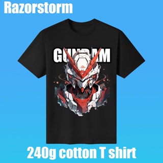 【ใหม่】Razorstorm 240g Cotton Tshirt Anime t shirt gundam shirt