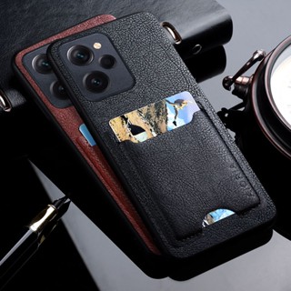 เคสโทรศัพท์มือถือหนัง Pu หรูหรา พร้อมช่องใส่บัตร สําหรับ xiaomi poco x5 pro 5G poco x5 pro