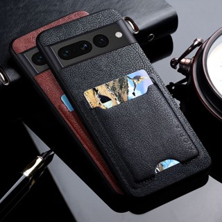 เคสโทรศัพท์มือถือหนัง Pu หรูหรา พร้อมช่องใส่บัตร สําหรับ Google Pixel 7 6 Pro 7A 6A Google Pixel 7 Pro