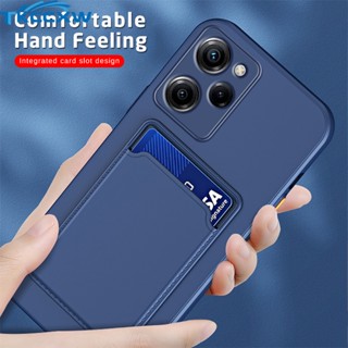 เคสโทรศัพท์ซิลิโคน TPU แบบนิ่ม พร้อมช่องใส่บัตร สําหรับ Xiaomi Poco X5 Pro M5S C40 F4