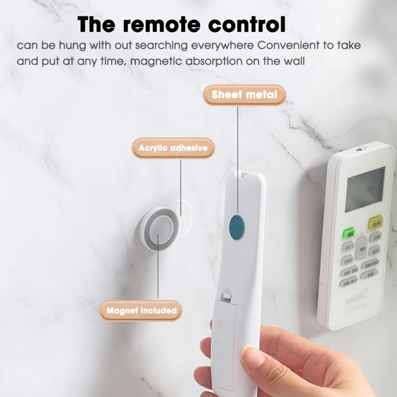 ตะขอแม่เหล็กติดผนัง อเนกประสงค์ ป้องกันการสูญหาย สําหรับแขวนรีโมตคอนโทรล ตู้เย็น 5 ชุด - รูปที่ 5