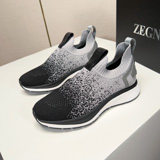 Zegna รองเท้ากีฬา รองเท้าหนังลําลอง นําเข้าจากอิตาลี สําหรับผู้ชาย 2023