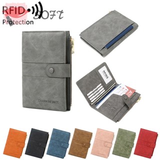 ปกหนังสือเดินทาง RFID หนังนิ่ม อเนกประสงค์ แบบพกพา