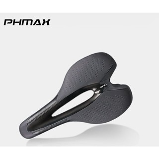 Phmax อานเบาะที่นั่งจักรยาน หนัง PU กันน้ํา พร้อมไฟท้าย อุปกรณ์เสริม สําหรับรถจักรยาน MTB