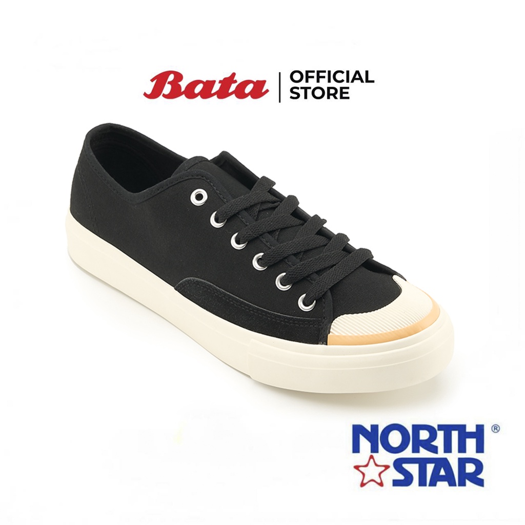 Bata บาจา ยี่ห้อ North Star รองเท้าผ้าใบแบบผูกเชือก รองเท้าผ้าใบแฟชั่น สนีกเกอร์ สำหรับผู้ชาย สีขาว 8201053 สีดำ 8206053