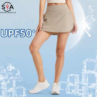 【Sportsangel】กระโปรงกีฬา Upf 50+2 ชั้น พร้อมกางเกงขาสั้นด้านใน