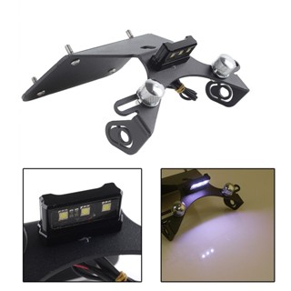 Ljbkoall ตัวยึดป้ายทะเบียนรถยนต์ Led อุปกรณ์เสริม สําหรับ Yamaha YZF-R3 MT25 MT03 MT-03 FZ03 YZF R25 2014 2015-2023