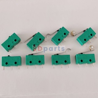 ไมโครสวิทช์ สวิทช์ Miniature Micro Switch 3 ขา 5A 250V #Mini เขียว DONGHAI (1 ตัว)