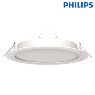 สว่างกว่าเดิม PHILIPS โคมดาวน์ไลท์ ฝังฝ้า Panel LED โคมพาแนล