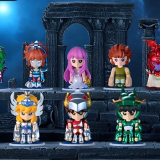 ✿POPMART Saint Seiya Knights of the Zodiac Saint Fighter ดาว กล่องตาบอด  สไตล์ที่เลือกได้ น่ารักตุ๊กตา ของเล่น