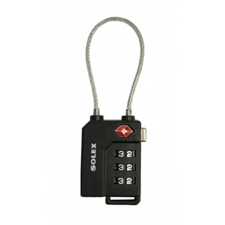 Power Lock กุญแจรหัส SOLEX Travel Lock  รุ่น TSA33w รหัส 3 หลัก