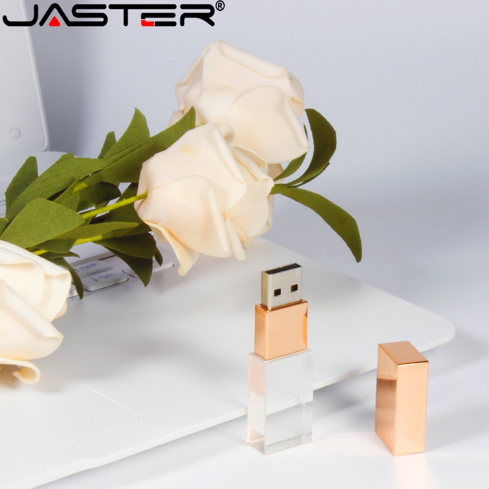 Jaster (โลโก้ที่กําหนดเองฟรี 1 ชิ้น) แฟลชไดรฟ์ USB 2.0 64GB คริสตัล + ไดรฟ์ปากกา สีดํา 32GB แฟลชไดรฟ์สตูดิโอถ่ายภาพ 16GB 3D เลเซอร์เพนไดรฟ์ 8GB หน่วยความจําการพิมพ์สี 4GB