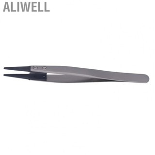 Aliwell Round Elbow Tweezers Antistatic Tweezers For Electronic  With Plastic Tip