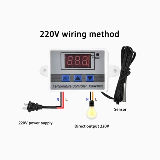W3001 W3002 มัลติฟังก์ชั่น 220V Incubator Digital Temperature Controller Thermostat เทอร์โมสตัทควบคุมอุณหภูมิแบบดิจิตอล